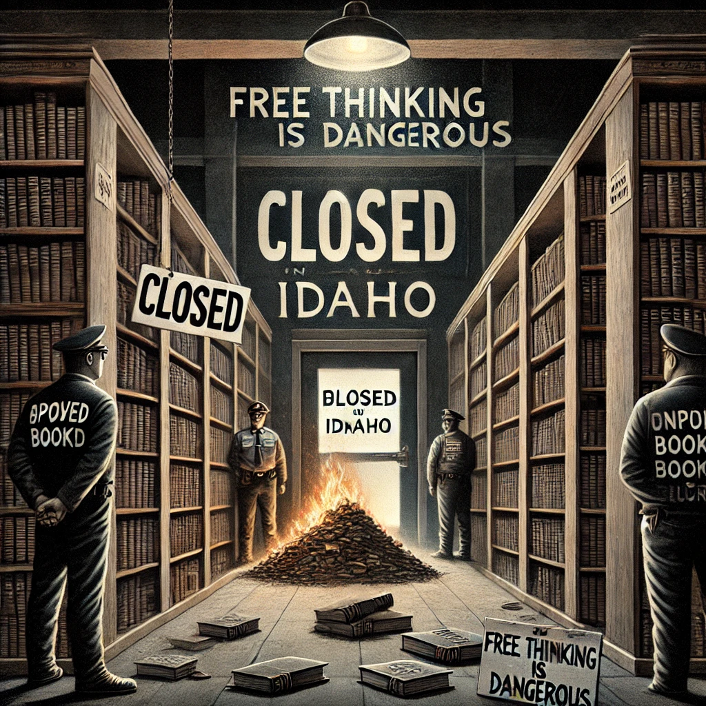 Välkommen till biblioteket: Inga böcker tillåtna